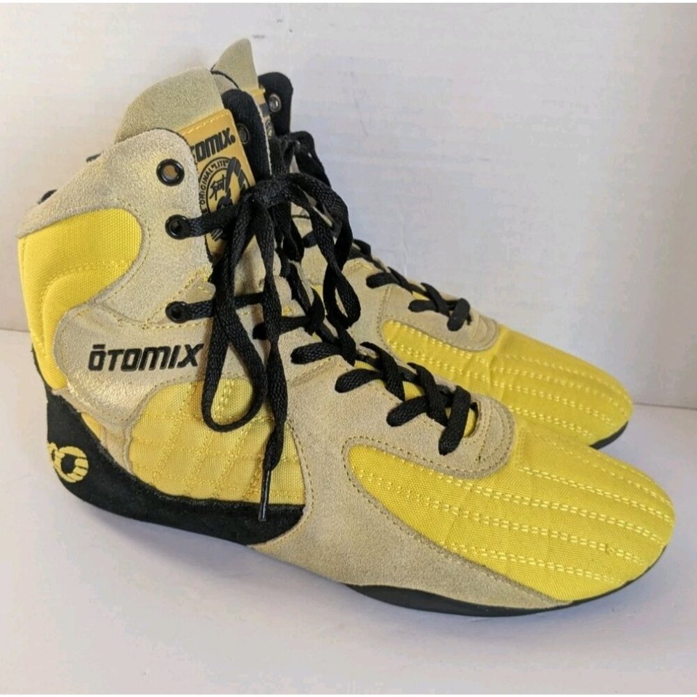 Otomix Original Lite M3000 Men's 10.5 Shoes Yellow Weightlifting MMA-No Insoles